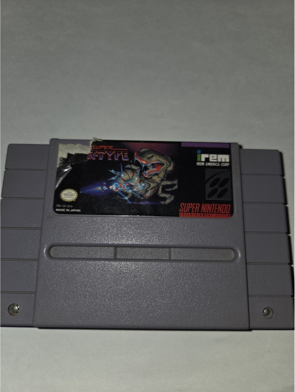 Super R-Type (1991) SNES cartridge Tested